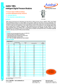 Thumbnail of document Data Sheet - 158Ex Intelligent Digital Pressure Modules